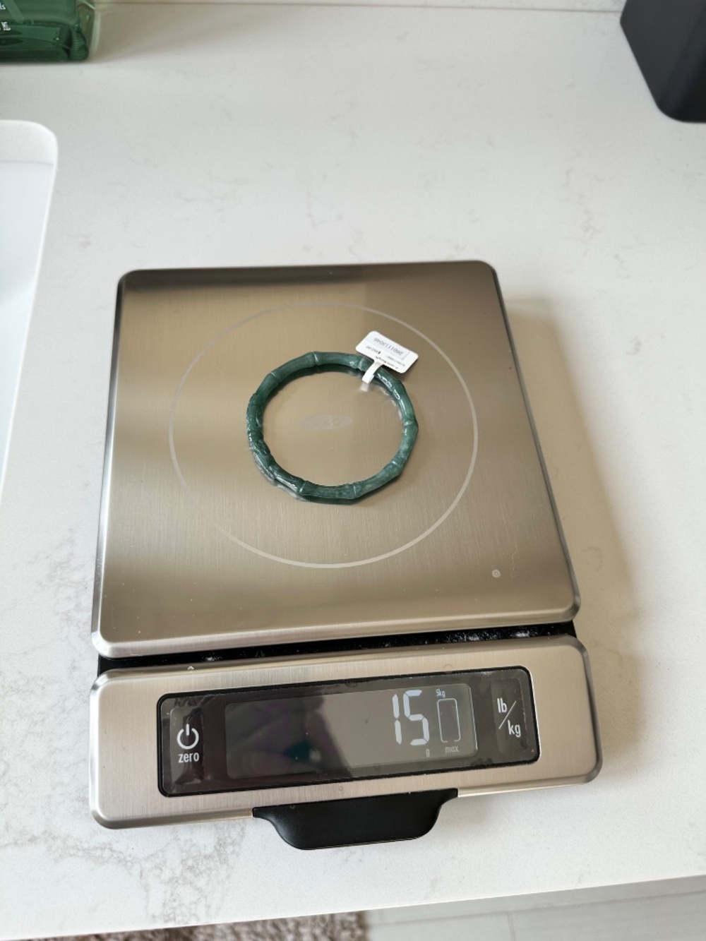 Certified Natural Grade A Guatemalan Blue Water Jadeite Dragon Bangle_Untreated - Picture 9 of 11